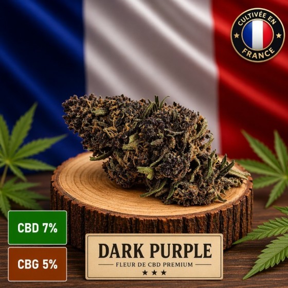 Fleur de CBD Dark Purple -...