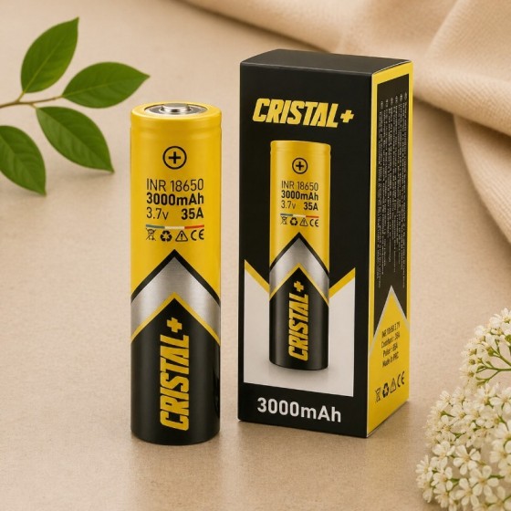 Accu CRISTAL+ 18650 / 3000...