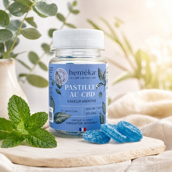 Pastilles CBD – Menthe – 10...