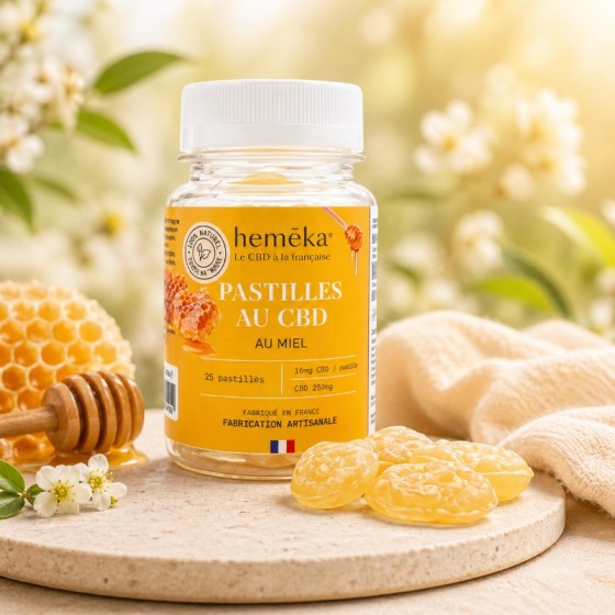 Pastilles CBD – Miel – 10...