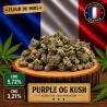 Fleur CBD du mois PURPLE OG KUSH Small Buds 10g - Production Française Glasshouse 🌿
