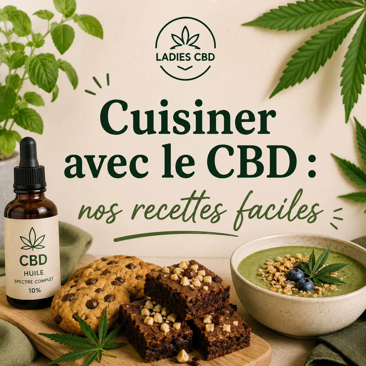 Cuisiner avec le CBD : nos recettes faciles